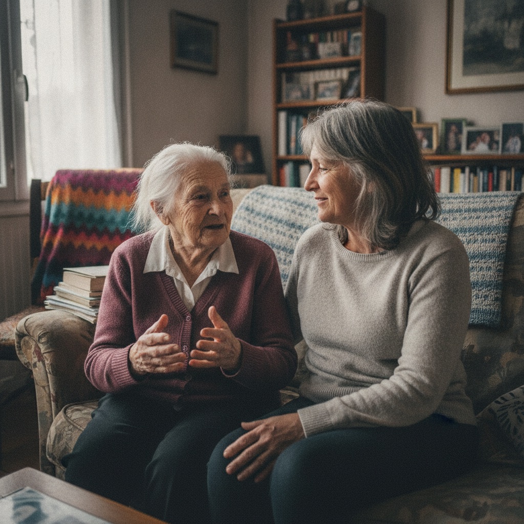 Nathalie et sa mère, Ille-et-Vilaine