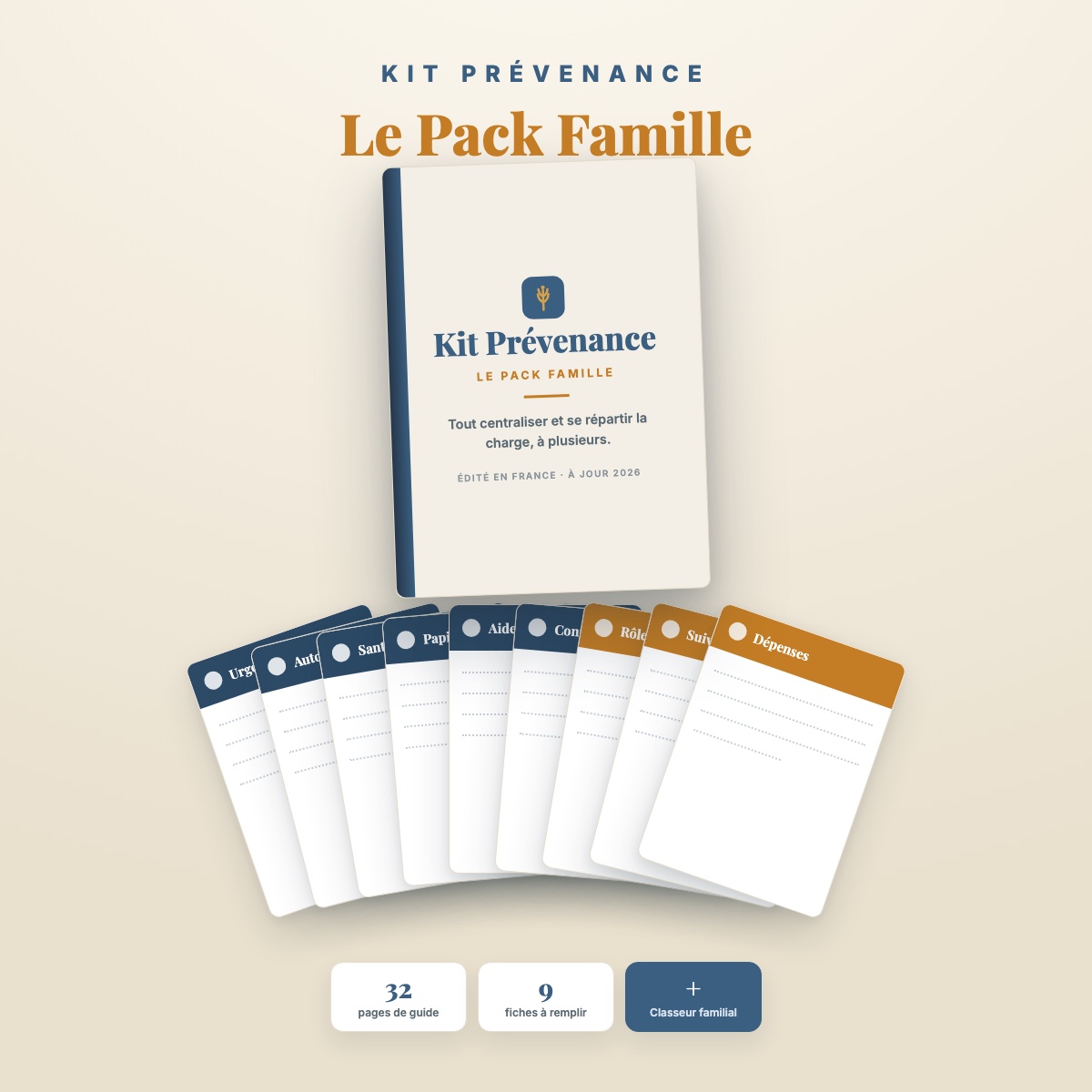Le Pack Famille : le guide, toutes les fiches et le tableau de bord familial