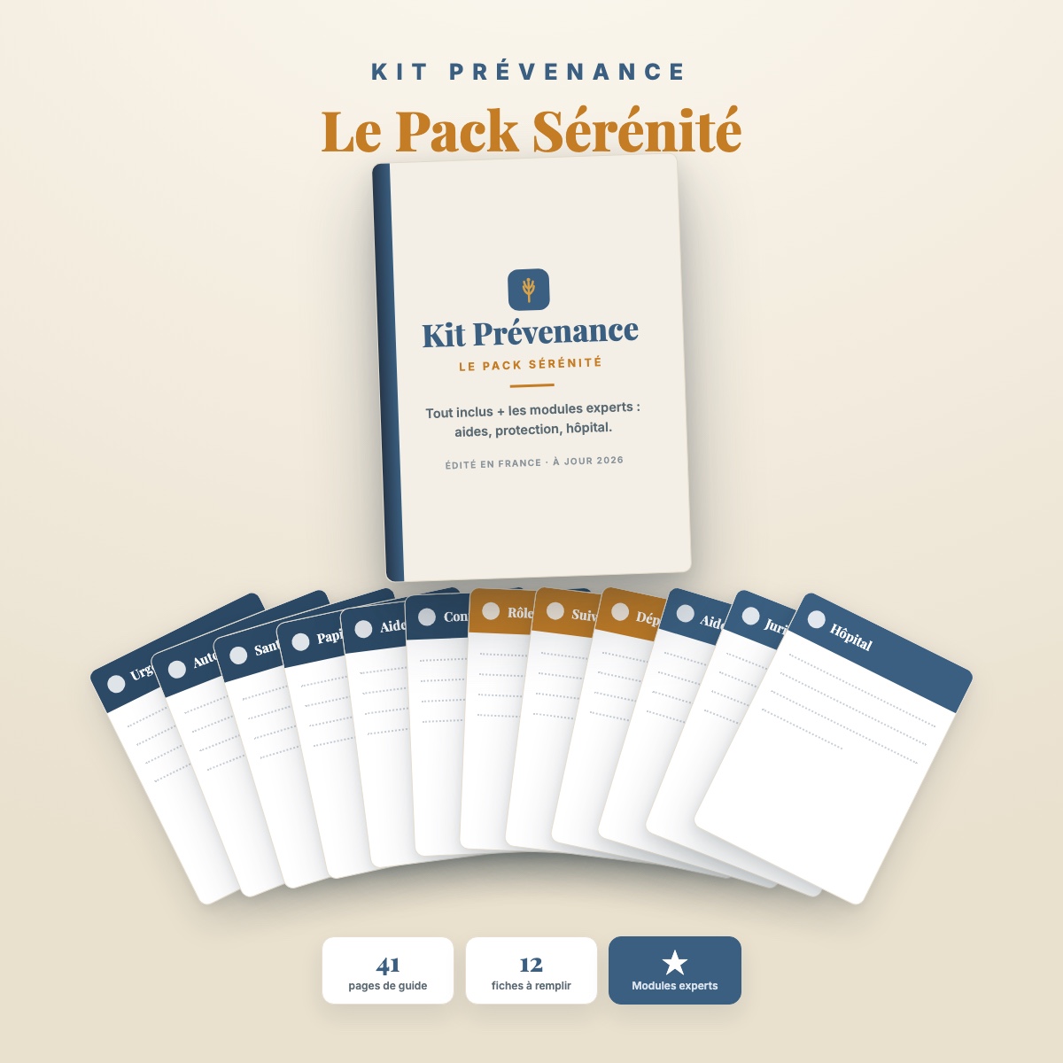 Le Pack Sérénité : le set complet avec les modules aides, protection juridique et hospitalisation